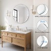 Round Frameless Bathroom Mirror for Over Sink with Beveled Edge - Circle Wall Mirror for Bathroom & Vanity, Elegant & Simple Look - 2 of 4
