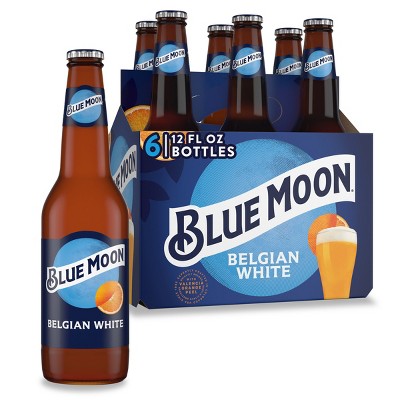 Blue Moon Belgian White Wheat Ale Beer - 6pk/12 Fl Oz Bottles : Target