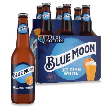 Blue Moon Belgian White Wheat Ale Beer - 6pk/12 fl oz Bottles