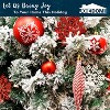 Joyfy Christmas Ornaments, Christmas Tree Decorations Indoor, 133 Pcs Red & White Christmas Assorted Ornament Set, Hanging Balls, Tree & Wreath Decor - 3 of 4