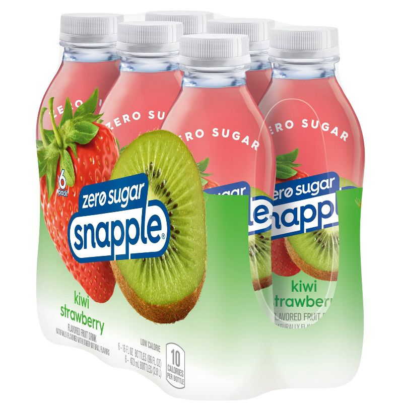 Snapple Zero Sugar Kiwi Strawberry - 6pk/16 fl oz Bottles, 5 of 7