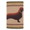 Earth Rugs Dachshund Oval Patch Tread Rug – 20"x30" Rustic Dog Lover Fabric Accent - 3 of 3