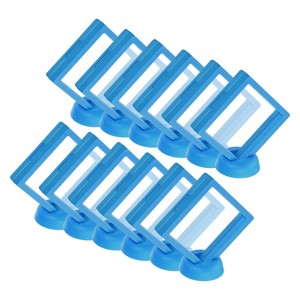 Unique Bargains Transparent PE Material Jewelry Storage Box 12 Pcs - 1 of 4
