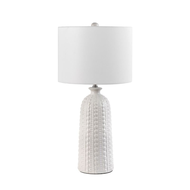 nuLOOM Flint Ceramic 30" Table Lamp Lighting - Cream 30" H x 15" W x 15"D, 1 of 10