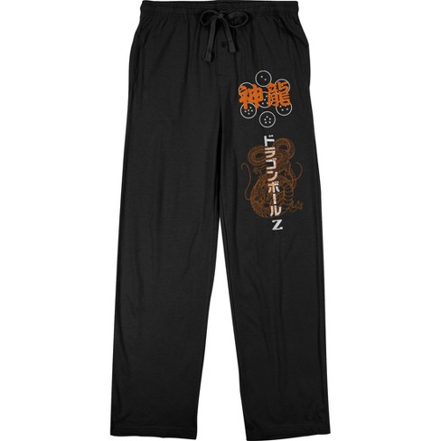 Dragon Ball Z Dragon Balls Men s Black Sleep Pajama Pants medium