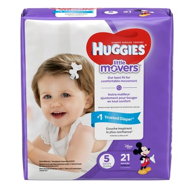 huggies little movers diapers size 5