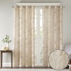 VYNXARIA 50x63" Palm Leaf Burnout Window Sheer - Natural Design(Only 1 Pc Panel) - 3 of 4