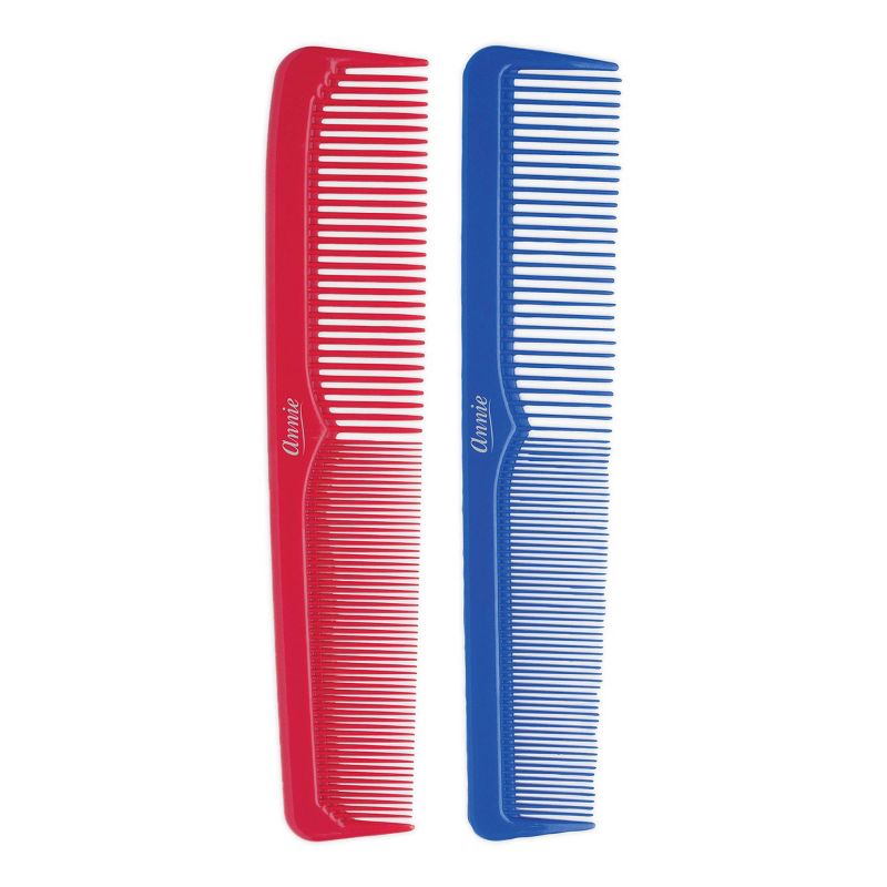 Annie International Dressing Hair Combs - Red and Blue - 2 each, 3 of 5