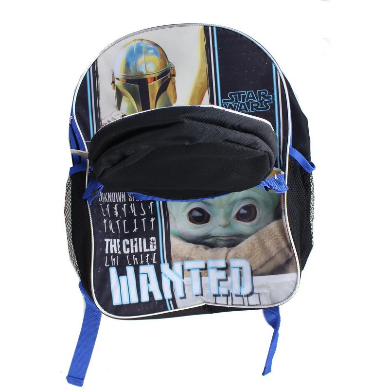 Fast Forward Star Wars The Mandalorian The Child 16 Inch Backpack w/ Lunch Kit, 2 of 4
