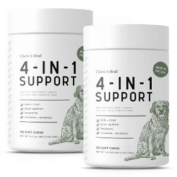 MELA-VET Soft Chew Skin & Coat Supplement for Dogs & Cats, 120 count 