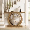 Tribesigns 4-Tier Farmhouse Wooden Sofa Table, 42.5-Inch Narrow Entryway Hallway Foyer Table, Console Sofa Tables with Storage Shelves - 4 of 4