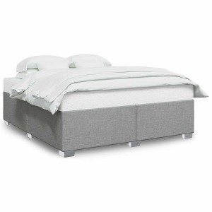vidaXL Bed Frame Light Gray - 1 of 4