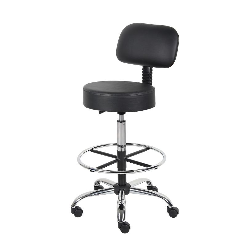 Medical/Drafting Stool with Back Cushion - Boss Office Products, 6 of 12