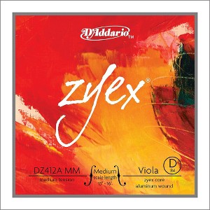 D'Addario Zyex Viola String D Medium Scale 4/4 Aluminum Medium - 1 of 1