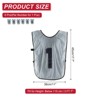 Unique Bargains Team Sports Reversible Numbered Soccer Training Vest 6 Pcs - 2 of 4