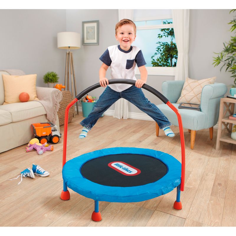 Little Tikes Easy Store 3&#39; Trampoline - Blue/Black/Red, 3 of 13