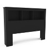 Polifurniture 3pc Full Madison Bedroom Set with 2 Nightstands Black: Engineered Wood, Modern Design, Melamine Finish - image 4 of 4