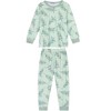 cheibear Christmas Tree Long Sleeve Tops with Pants Lounge Family Sleepwear Pajama Sets Green - 2 of 4