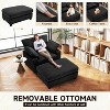 Dronkon 57in Indoor Lounge Chair with Ottoman, Sleeper Sofa Chaise Lounge for Living Room - 3 of 4