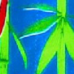 parrot leaf blue