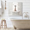 Courtside Market Animal Bath Scenes Giraffe 16x16 Gallery-Wrapped Canvas - 2 of 4