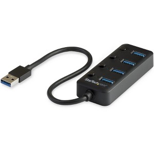 StarTech USB 3.0 Hub - (4) USB-A Ports with Individual On/Off Switches ...
