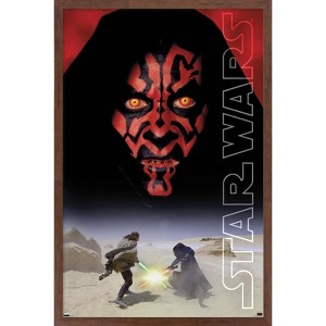 Trends International Star Wars: The Phantom Menace - Darth Maul One Sheet Framed Wall Poster Prints - 1 of 4