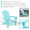 Sunnydaze All-Weather HDPE Outdoor Patio Adirondack Chair with Drink Holder - 3 of 4