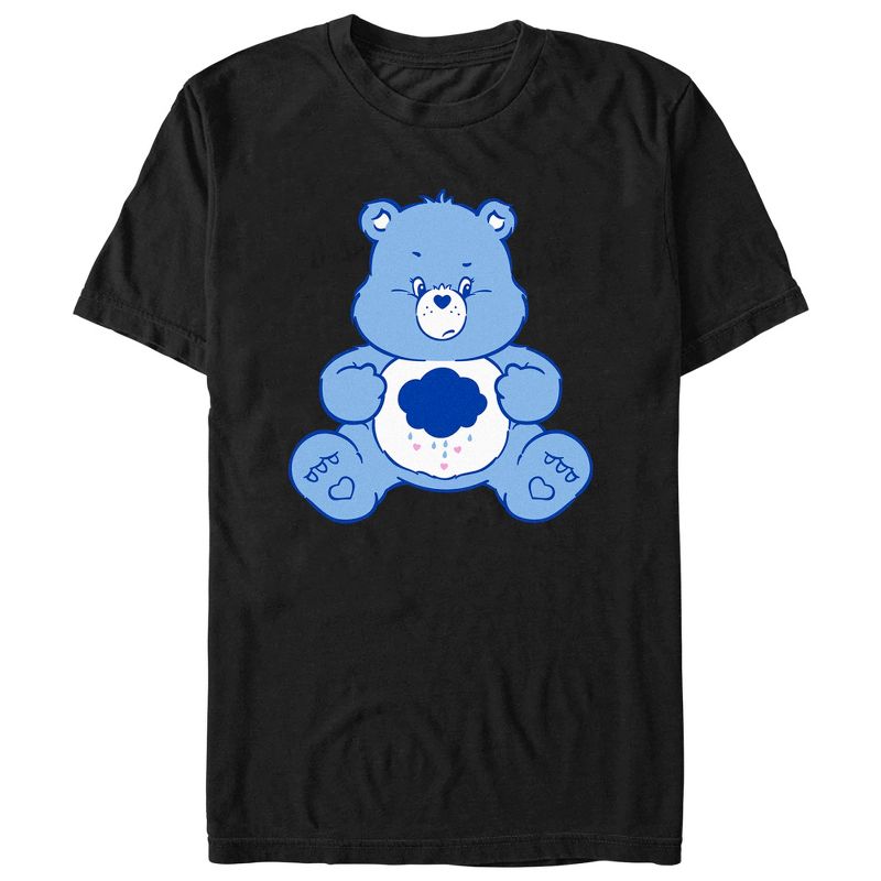 Men's Care Bears Grumpy Bear Sitting T-Shirt, 1 of 6