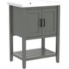 HomeStock 24-inch Kd Pewter Green Sink Vanity - 4 of 4