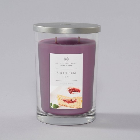 2-wick 19oz Jar Candle Spiced Plum Cake Home Scents - Chesapeake