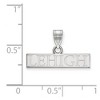 Black Bow Jewelry Sterling Silver Lehigh Mountain Hawks NCAA Small Pendant - 2 of 3