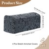 Unique Bargains Anti-Slip Stretch Jacquard Couch Arm Slipcovers 4 Pcs - 2 of 4