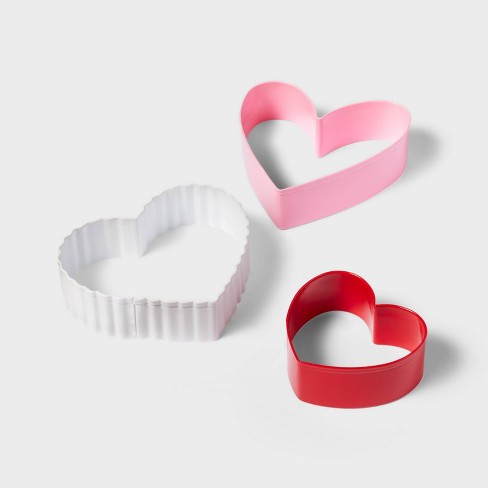 3pc Heart Shaped Cookie Cutters - Spritz™