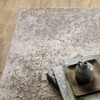 Nirvan Industrial Abstract Indoor Area Rug Ivory/Gray - Captiv8e Designs - 4 of 4