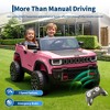 Jojoka 24V Licensed Ride on Car for Big Kids, 2-Seater Electric Truck with Remote Control, 3 Speeds, Music & LED Lights - 3 of 4