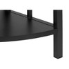 Sapphtopaz Modern 4-Tier Corner Bookshelf with Wood Shelves Space-Saving Book Shelf with Metal Frame Corner Shelf for Living Room - 2 of 4