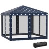 Gulches 10' x 10' Pop Up Canopy Tent with Netting, Instant Gazebo, EZ Up Screen House with Carry Bag, Height Adjustable for Outdoor, Garden, Patio - 2 of 4