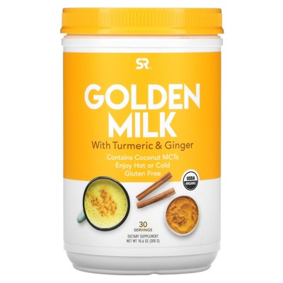 Sports Research Golden Milk with Turmeric & Ginger, 10.6 oz (300 g), Greens and Superfood Supplements