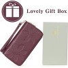 Wikineon Women's Wallet Large Capacity Double Zip Ladies Card Phone Holder RFID Blocking Wristlet Leather - 2 of 4