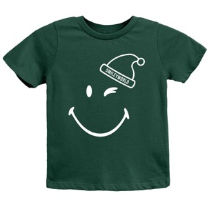SmileyWorld Santa Hat Outline - Youth Short Sleeve Graphic T-Shirt and Toddler Short Sleeve Graphic T-Shirt - 1 of 3
