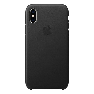 Apple iPhone 11 Pro/X/XS Leather Case - Black