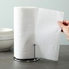 JUTOROSY Paper Towel Holder Countertop, Standing Paper Towel Holder with  Heavy Weighted Base for Kitchen Bedroom and Bathroom, Silver