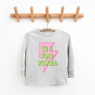 The Juniper Shop Be A Kind Human Lightning Bolt Youth Long Sleeve Tee
