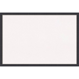 38"x26" Stylish Wood Frame White Cork Board Black - Amanti Art - 1 of 4