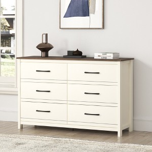 Galano 6-Drawer Dresser with Interlock Safety 47.2" W x 15.7" D x 31.3" H - 1 of 4