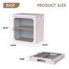 FONTOI Foldable Cabinet with Anti-Slip Design, Stackable Storage Container with Door for Home Office Living Room, White, 12.01"*16.57"*15.94" - 3 of 4