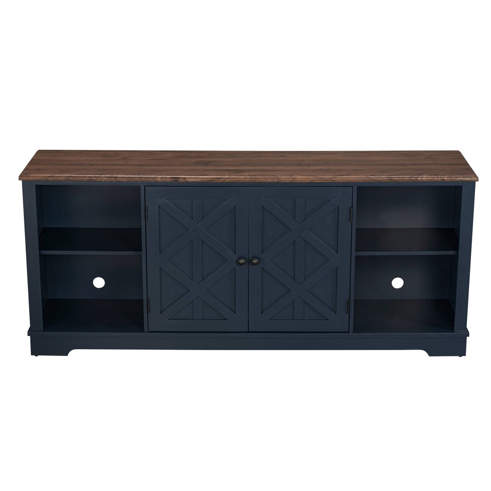 Photos - Mount/Stand TV Stand for TVs up to 78" Navy - Home Essentials