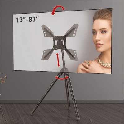 Barkan 13" - 86" Elegant Tripod Floor Stand TV Mount  Tilt & Height Adjustment