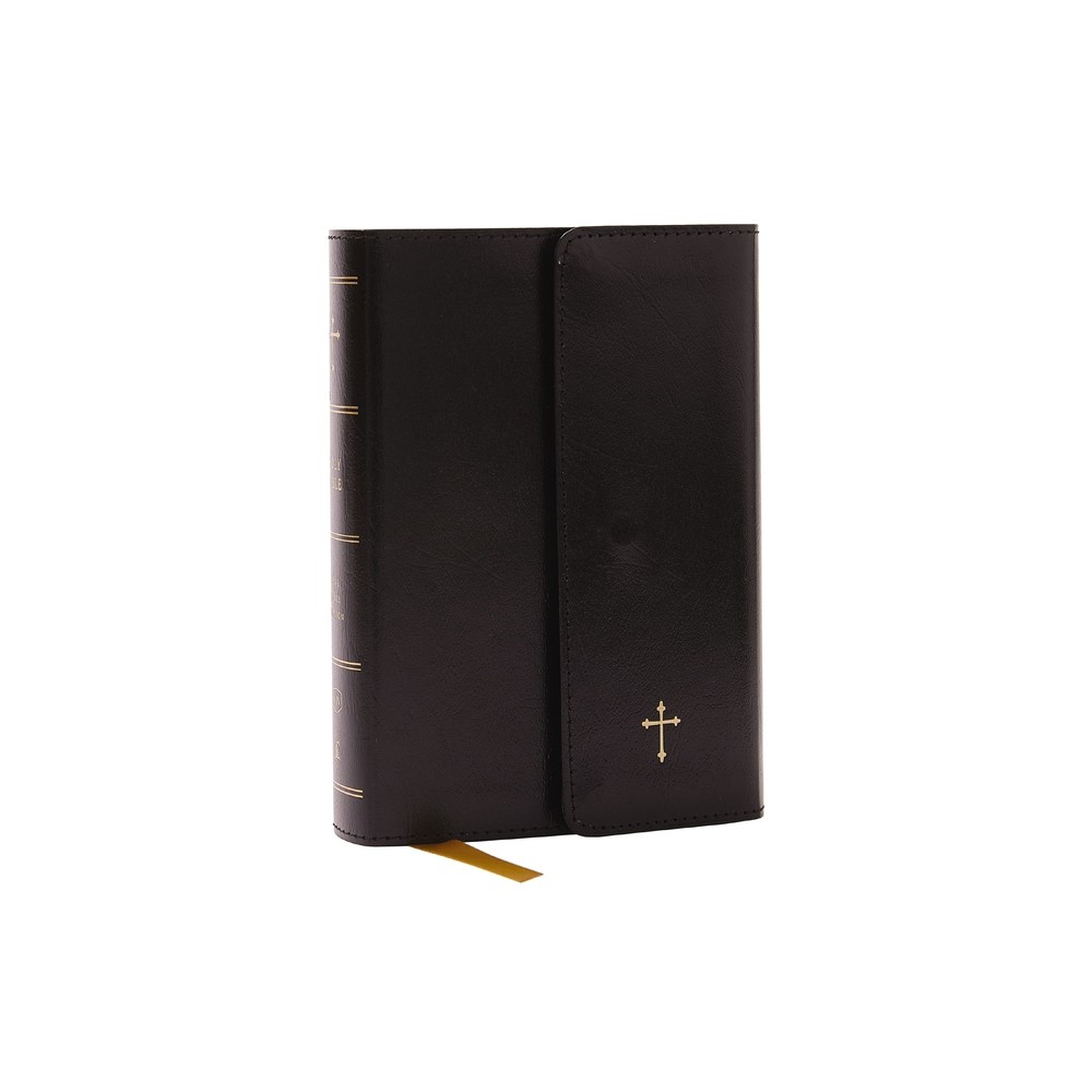 KJV Holy Bible: Compact with 43,000 Cross References, Black Leatherflex with Flap, Red Letter, Comfort Print: King James Version - by Thomas Nelson